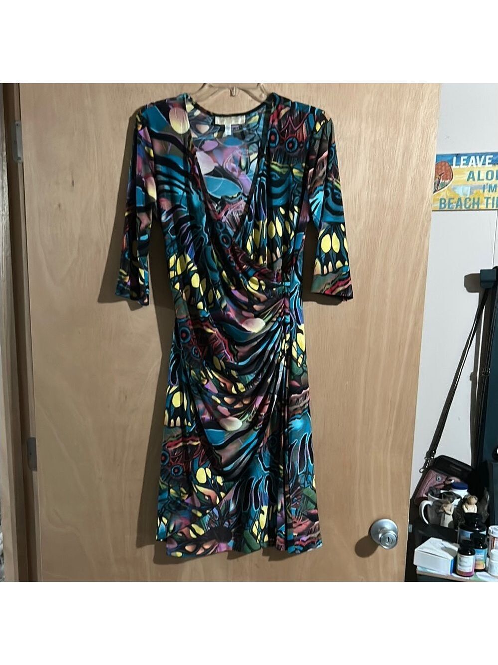 Janine Multicolor Abstract Print Dress